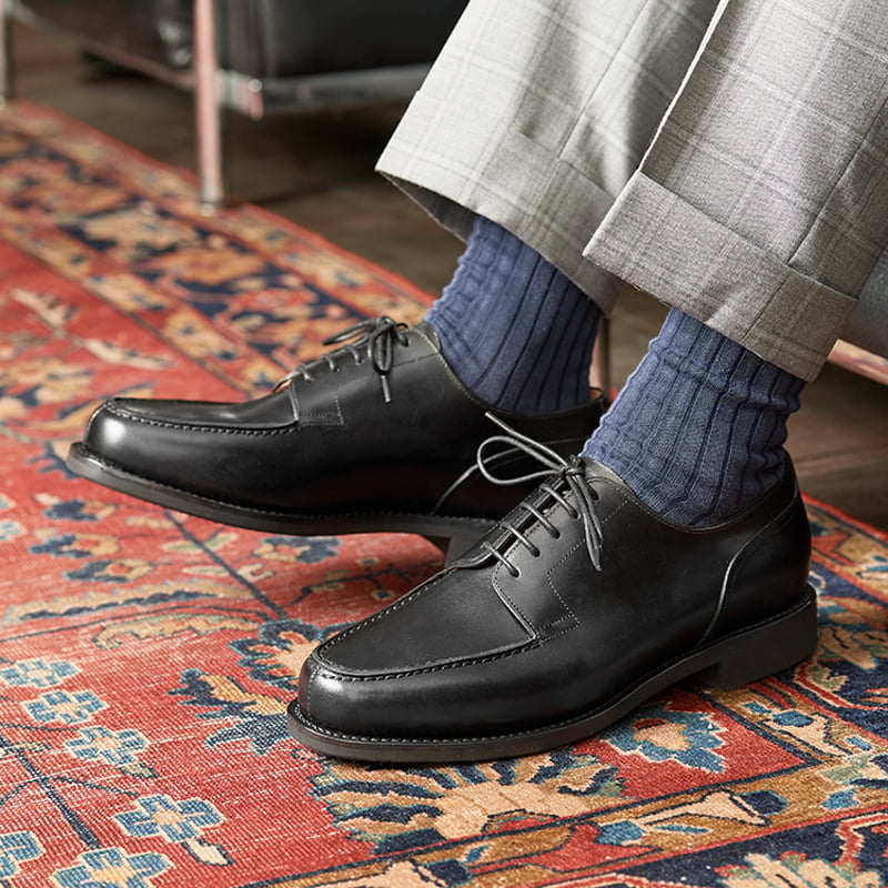 フランス アノネイ社製ボックスカーフ｜Apron front derby｜CP0401F-01