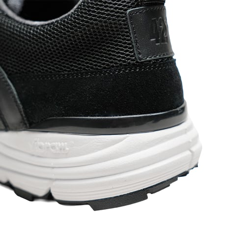素材別注 VIBRAM ソール｜Black camouflage leather sneaker｜Z5004-CB01