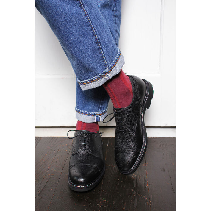 ノルウェージャンハンドソーンウェルテッド製法｜Semi brogue derby