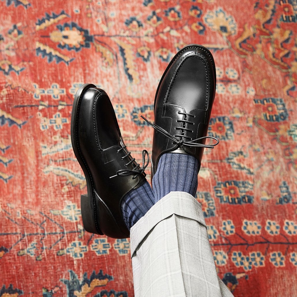 フランス アノネイ社製ボックスカーフ｜Apron front derby｜CP0401F-01