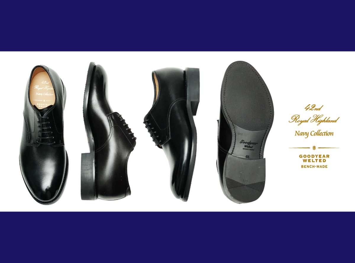 プレーントゥの魅力とは？｜42ND ROYAL HIGHLAND Navy Collect