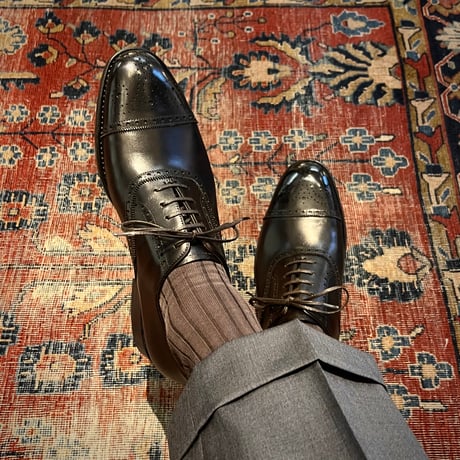 フランス アノネイ社製ボックスカーフ｜Semi brogue oxford｜CH7311FH-11