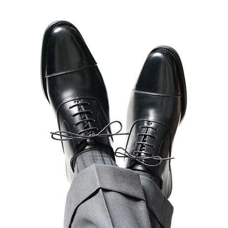 素材別注 VIBRAM ソール｜Cap toe oxford black｜CS2311-01