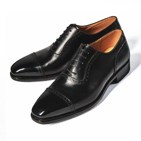 フランス アノネイ社製ボックスカーフ｜Adelaide cap toe oxford｜CH7304FH-01