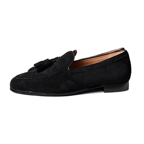 快適ソフトシューズ｜Tassel loafer black｜CS0008S-01