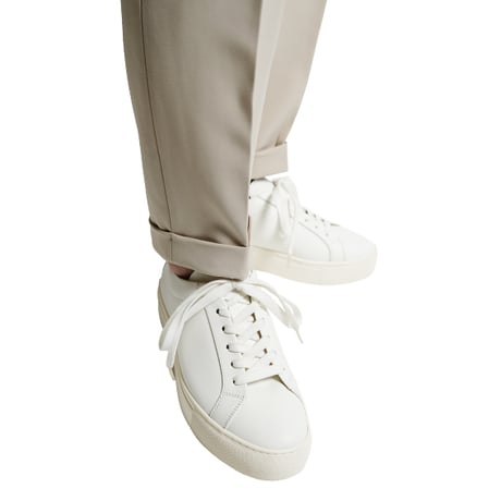 爽やかホワイトフラットソールスニーカー｜Lace up sneaker white｜CS5701-04