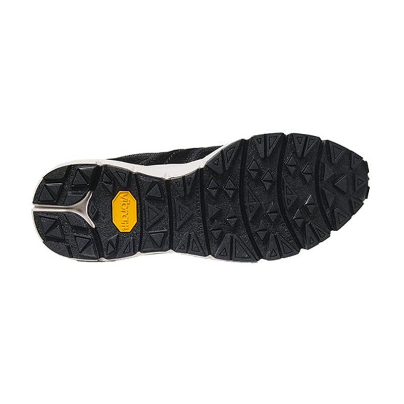 素材別注 VIBRAM ソール｜Black camouflage leather sneake