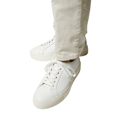 爽やかホワイトフラットソールスニーカー｜Lace up sneaker white｜CS5701-04