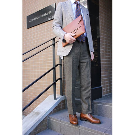 フランス アノネイ社製ボックスカーフ｜Apron front derby｜CP0401F-13