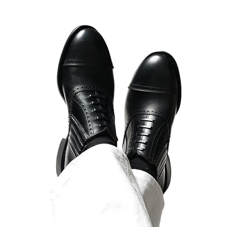 フランス アノネイ社製ボックスカーフ｜Puched cap toe lazy man｜CP5323F-01