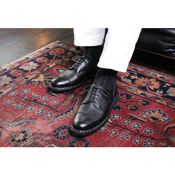 ノルウェージャンハンドソーンウェルテッド製法｜Semi brogue derby