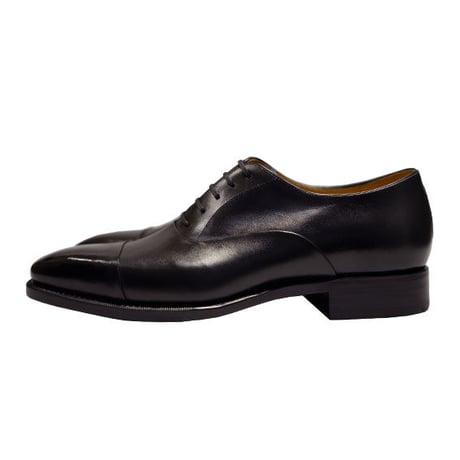 フランス アノネイ社製ボックスカーフ｜Reverso cap toe oxford black｜CH6311FH-01