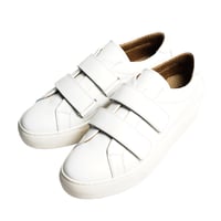 爽やかホワイトフラットソールスニーカー｜Velcro sneaker white｜CS5702-04