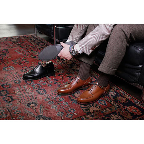フランス アノネイ社製ボックスカーフ｜Apron front derby｜CP0401F-13