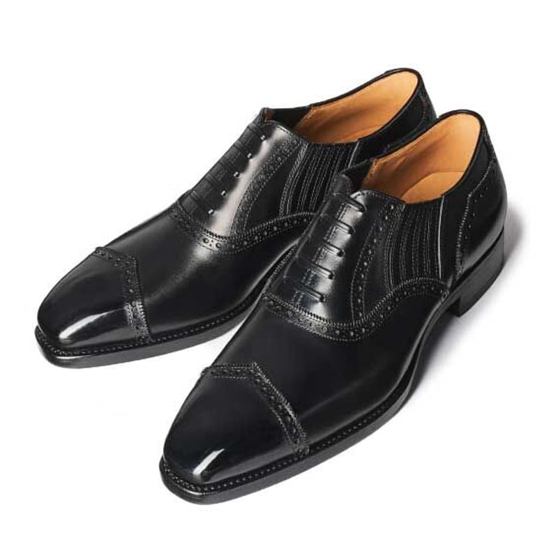 CH1303FH-01 / Black French Annonay Box Calf | 4
