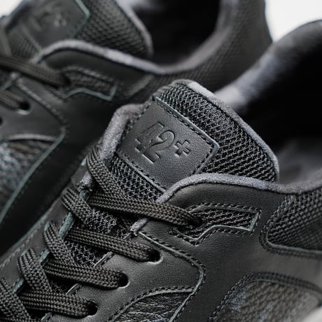 素材別注 VIBRAM ソール｜Black camouflage leather sneaker｜Z5004-CB01