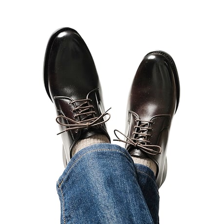 フランス アノネイ社製ボックスカーフ｜Plain toe derby｜CP1201F-11