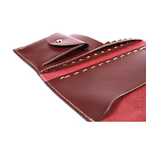 【新品未使用】BOLDRINI SELLERIA  カード収納ミニウォレット BS564-21 Bordeaux ウォレット｜BOLDRINI SELLERIA made