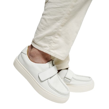 爽やかホワイトフラットソールスニーカー｜Tyrolean velcro sneaker white｜CS5704E-04