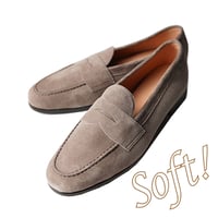 快適ソフトシューズ｜Penny loafer taupe｜CS0007S-19