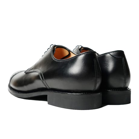 フランス アノネイ社製ボックスカーフ｜Punched cap toe derby black｜CP4303F-01