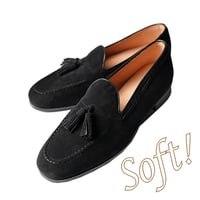 快適ソフトシューズ｜Tassel loafer black｜CS0008S-01