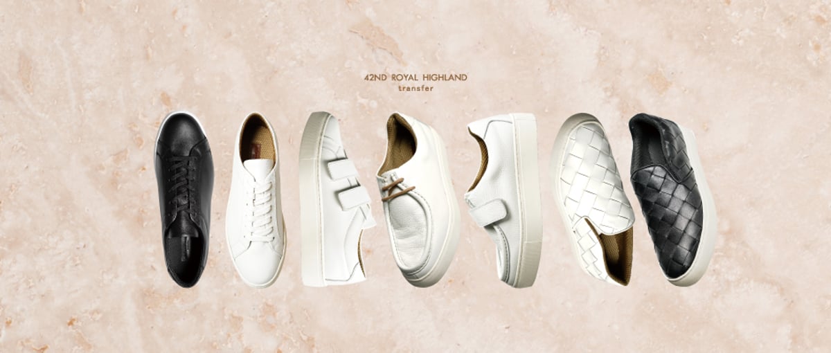 42ND  HIGHLAND CS1705E-04 ホワイト 41 大人のフラットレザースニーカー | 42ND ROYAL HIGHLAND ONLINE STORE