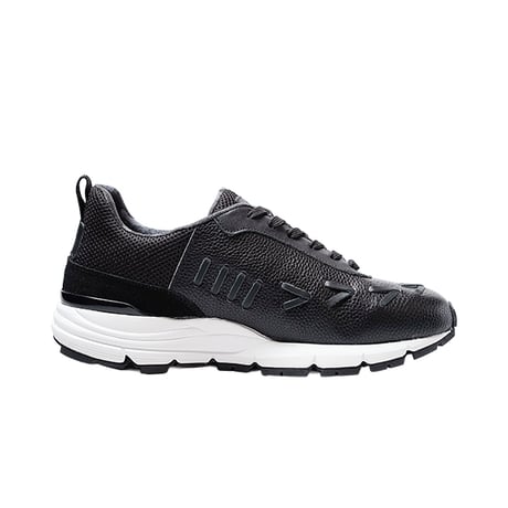 素材別注 VIBRAM ソール｜Black intrecciato sneaker｜Z6011E-01