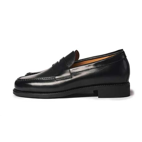 フランス アノネイ社製ボックスカーフ｜Penny loafer black｜CP0002F-01