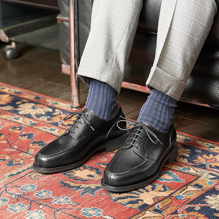 フランス アノネイ社製ボックスカーフ｜Apron front derby｜CP0401F-01