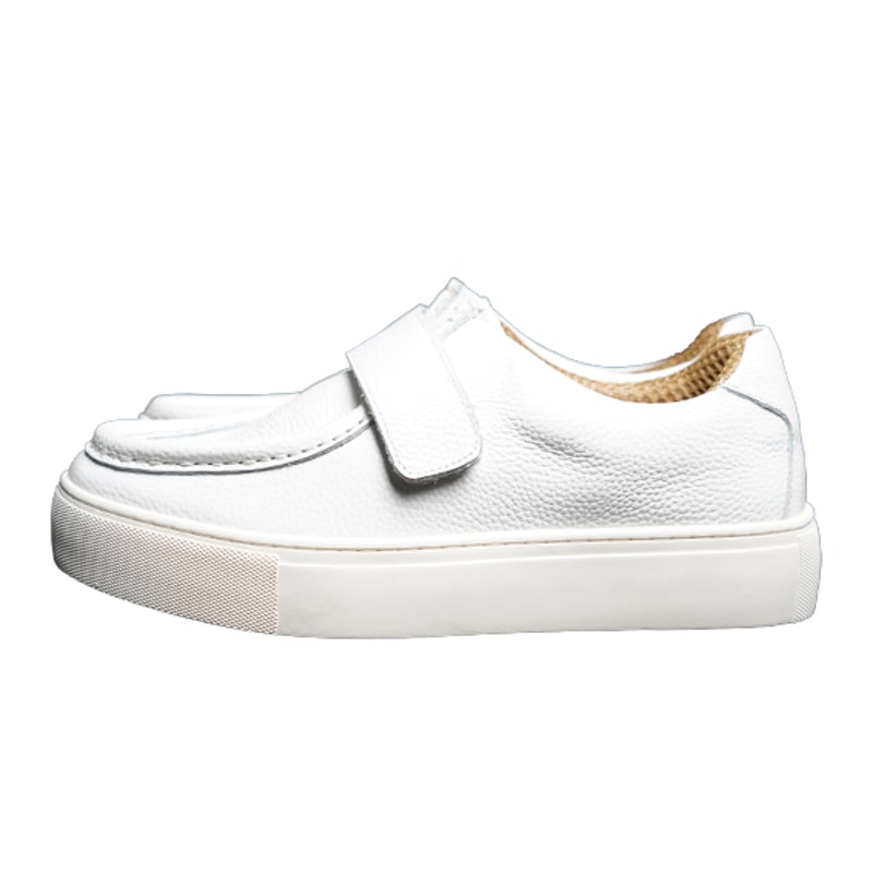 爽やかホワイトフラットソールスニーカー｜Tyrolean velcro sneaker whi