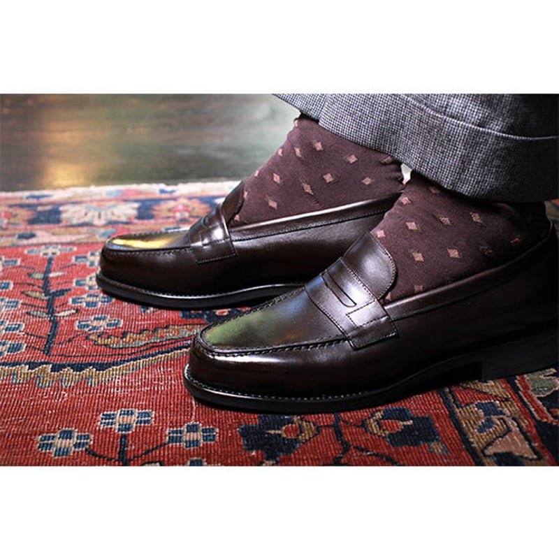 新古品　ノブナガラボ　黒龍 CH7003FH-11 / Dark Brown【 フランス アノネイ社製ボックスカーフ 】