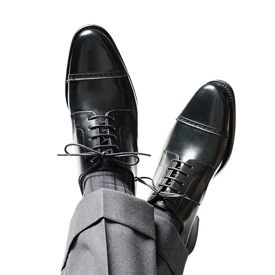 素材別注 VIBRAM ソール｜Punched cap toe derby｜CS2313-01