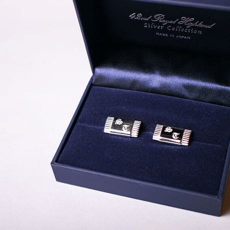《フォントtype:B》カフリンクスへのイニシャル刻印サービス  | 42ND ROYAL HIGHLAND Silver Collection made in japan