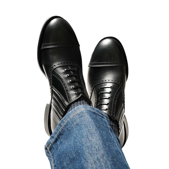 フランス アノネイ社製ボックスカーフ｜Puched cap toe lazy man｜CP53