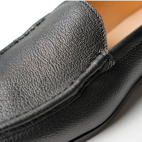 快適ソフトシューズ｜Moca vamp loafer black｜CS0019E-01
