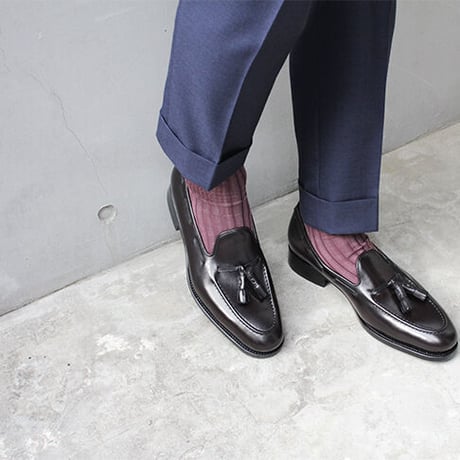 フランス アノネイ社製ボックスカーフ｜Tassel loafer｜CH7003FH-11