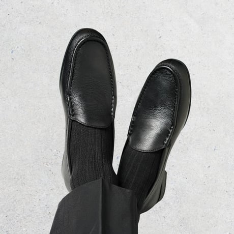 快適ソフトシューズ｜Moca vamp loafer black｜CS0019E-01