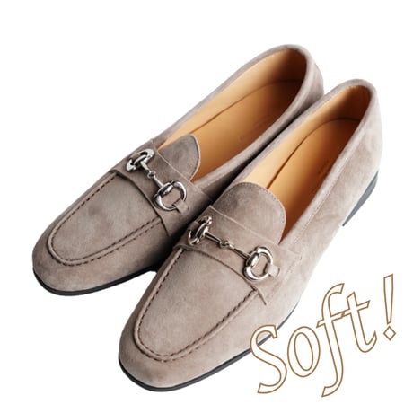 快適ソフトシューズ｜Horse bit loafer taupe｜CS0011S-19