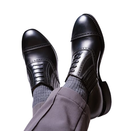 フランス アノネイ社製ボックスカーフ｜Puched cap toe lazy man｜CP5323F-01