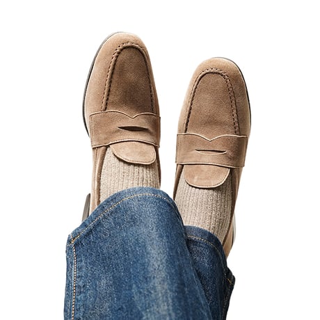 快適ソフトシューズ｜Penny loafer taupe｜CS0007S-19