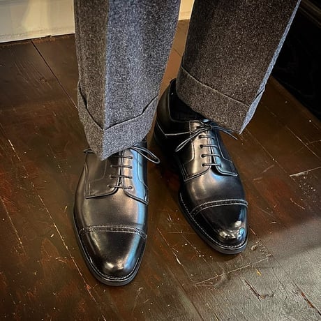 素材別注 VIBRAM ソール｜Punched cap toe derby｜CS2313-01