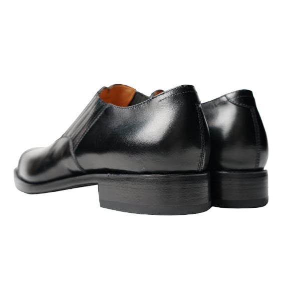 フランス アノネイ社製ボックスカーフ｜Cap toe lazy man black｜CH531