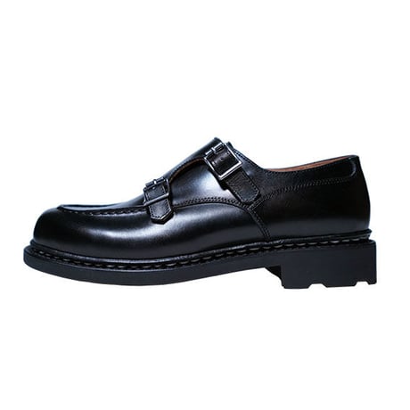ノルウェージャンハンドソーンウェルテッド製法｜Apron front double monk strap｜CHN6101F-01