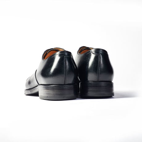 フランス アノネイ社製ボックスカーフ｜Swan neck cap toe oxford black｜CH9308FH-01