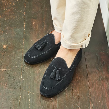 快適ソフトシューズ｜Tassel loafer black｜CS0008S-01