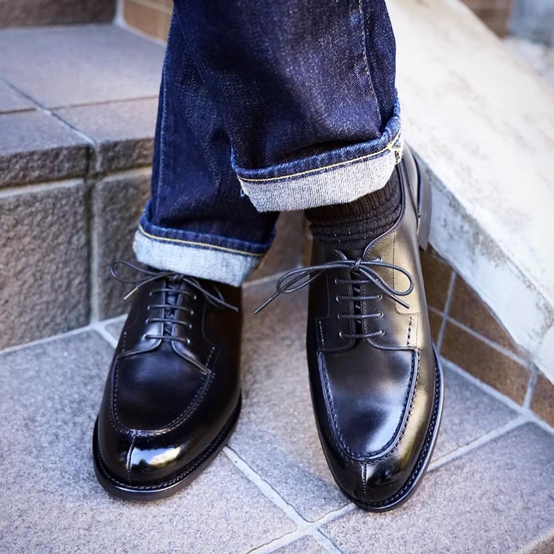 CP0402F-01 / Black【 フランス アノネイ社製ボックスカーフ CP0402F-01 / Black【 フランス アノネイ社製ボックスカーフ