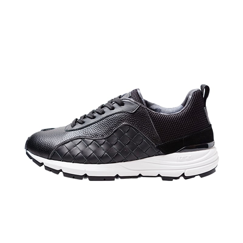 素材別注 VIBRAM ソール｜Black intrecciato sneaker｜Z6011