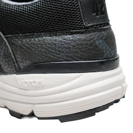 素材別注 VIBRAM ソール｜Black camouflage leather sneaker｜Z5003-CB01