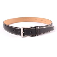 KB04-01 (32㎜幅・アンティーク染め) / Black | 42ND ROYAL HIGHLAND made in japan